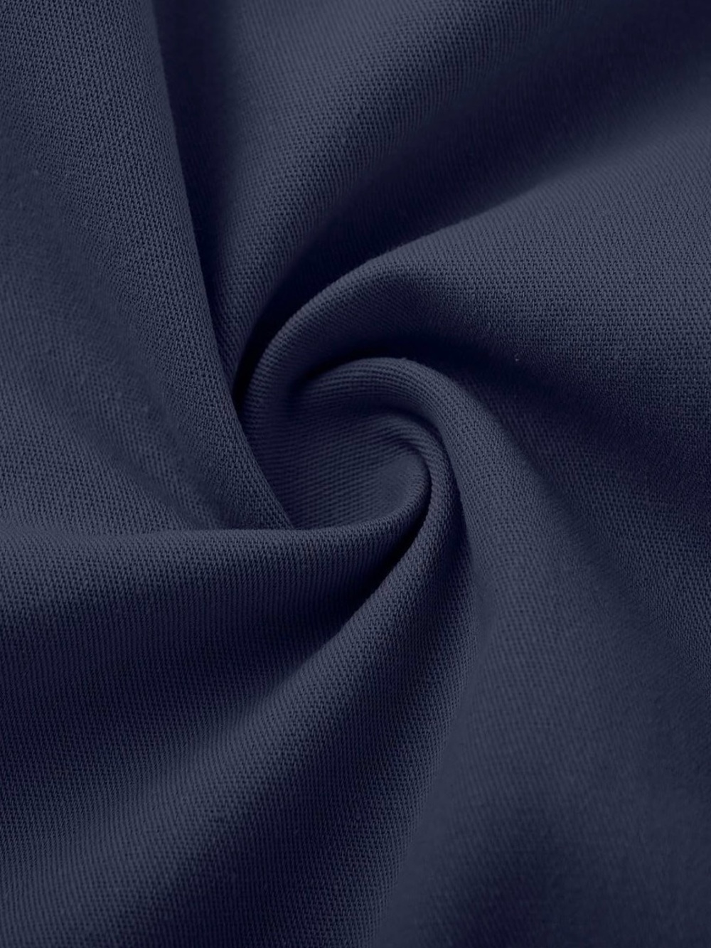 Wide-Leg Pleated Cropped Capri Pants - Navy - Picture 5 of 6